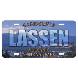 Lassen Volcanic National Park Front License Plate