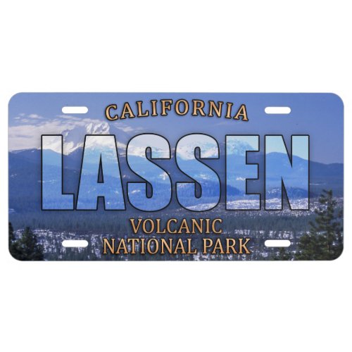 Lassen Volcanic National Park Front License Plate
