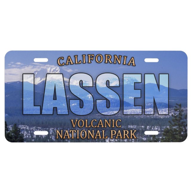 Lassen Volcanic National Park Front License Plate (Front)