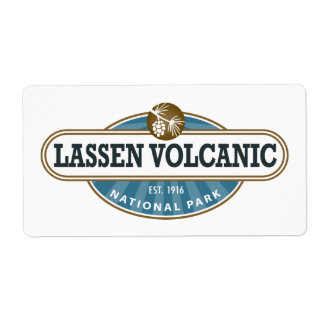 Lassen Volcanic National Park Label