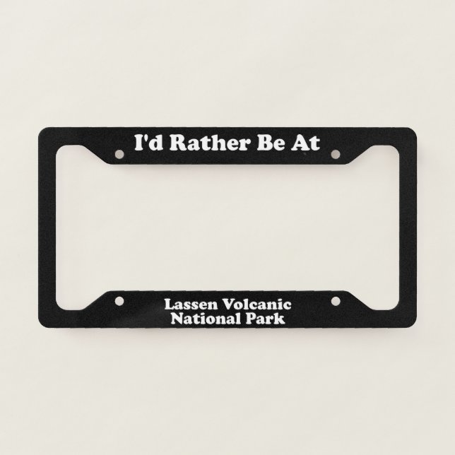 Lassen Volcanic National Park - LPF License Plate Frame (Front)
