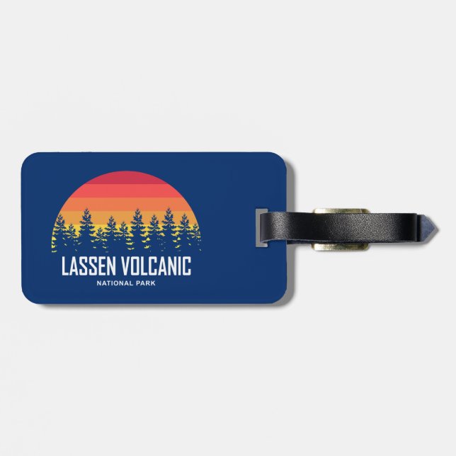 Lassen Volcanic National Park Luggage Tag (Back Horizontal)