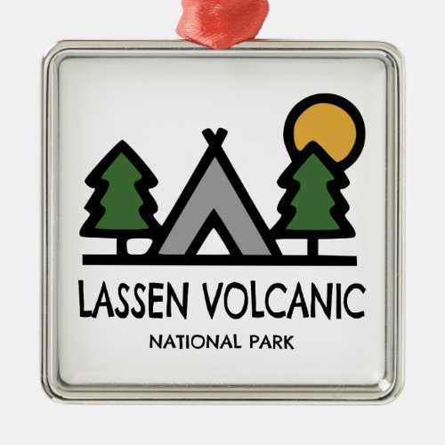 Lassen Volcanic National Park Metal Ornament