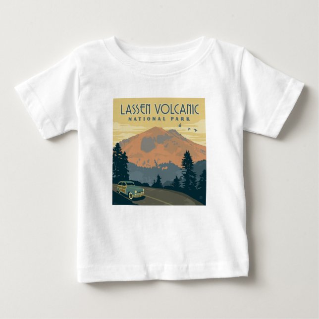 Lassen Volcanic National Park | Road Trip Baby T-Shirt (Front)