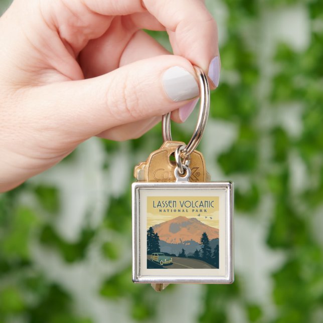 Lassen Volcanic National Park | Road Trip Keychain (Hand)