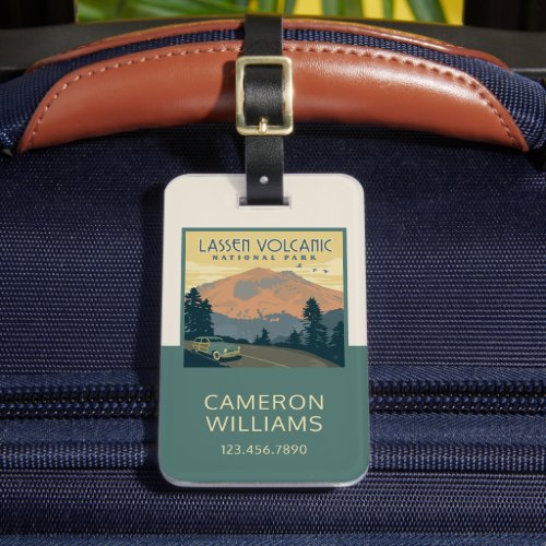 Lassen Volcanic National Park  Road Trip Luggage Tag