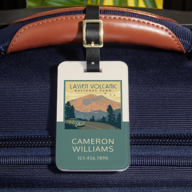 Lassen Volcanic National Park | Road Trip Luggage Tag (Front Insitu 2)
