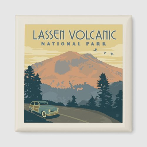 Lassen Volcanic National Park  Road Trip Magnet