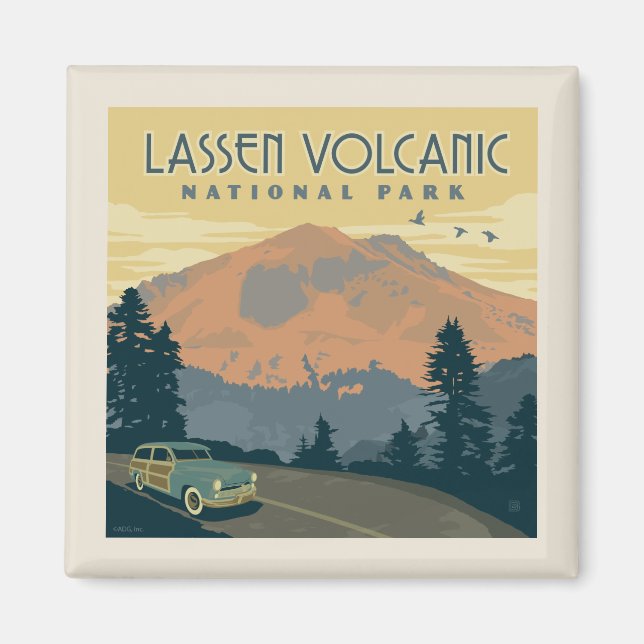 Lassen Volcanic National Park | Road Trip Magnet (Front)