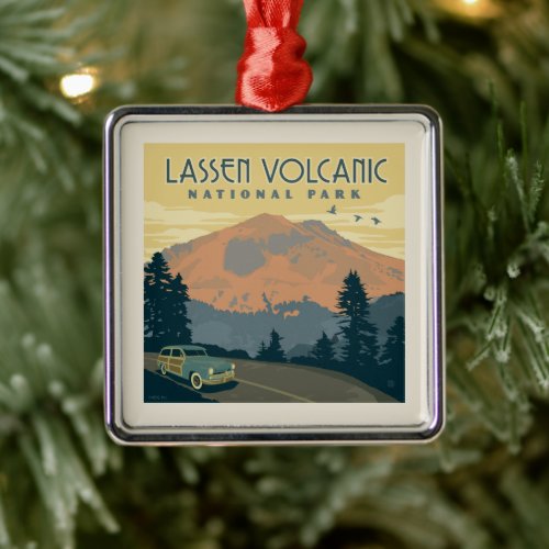 Lassen Volcanic National Park  Road Trip Metal Ornament