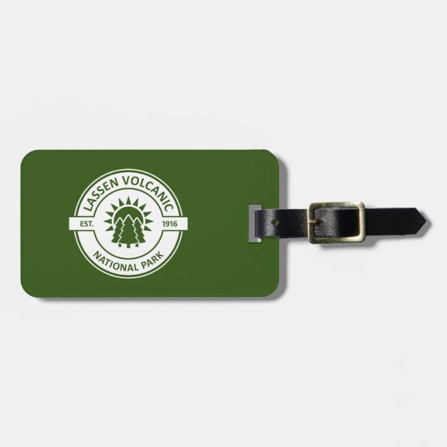Lassen Volcanic National Park Sun Trees Luggage Tag (Front Horizontal)