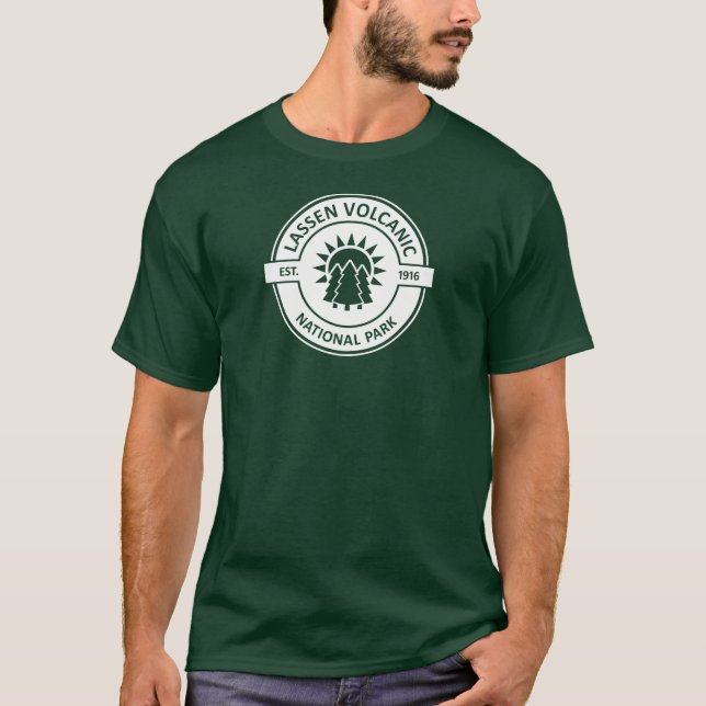 Lassen Volcanic National Park Sun Trees T-Shirt (Front)