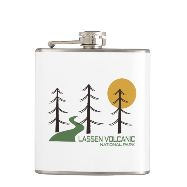 Lassen Volcanic National Park Trail Flask (Front)