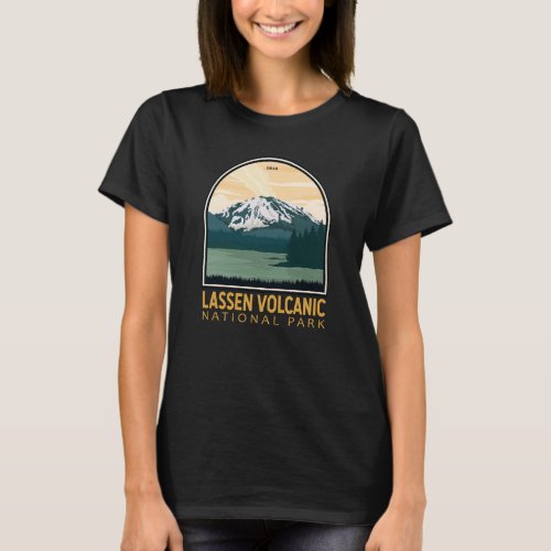 Lassen Volcanic National Park Vintage Emblem T_Shirt