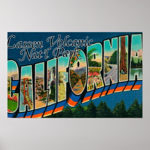 Lassen Volcanic Natl Park CA Poster