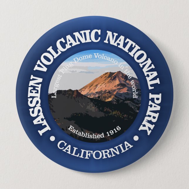 Lassen Volcanic (NP2) Button (Front)