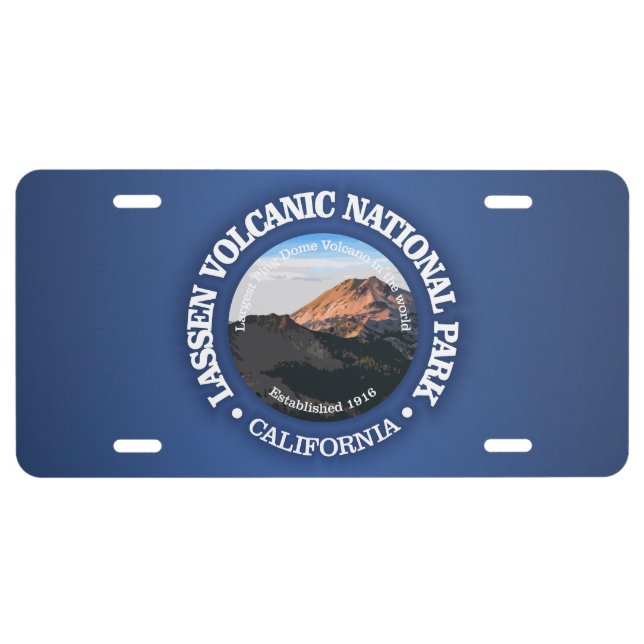 Lassen Volcanic (NP2) License Plate (Front)