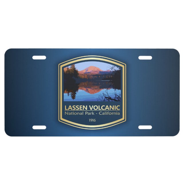 Lassen Volcanic NP (PF1) License Plate (Front)