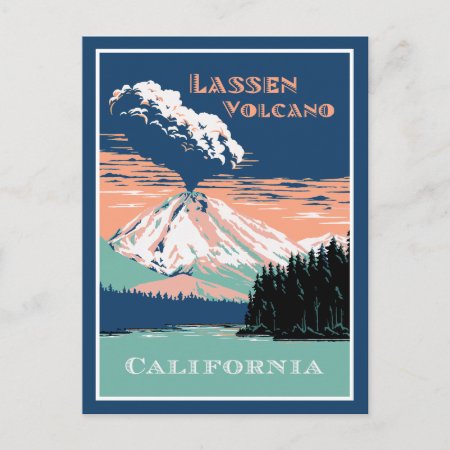 Lassen Volcano California Postcard