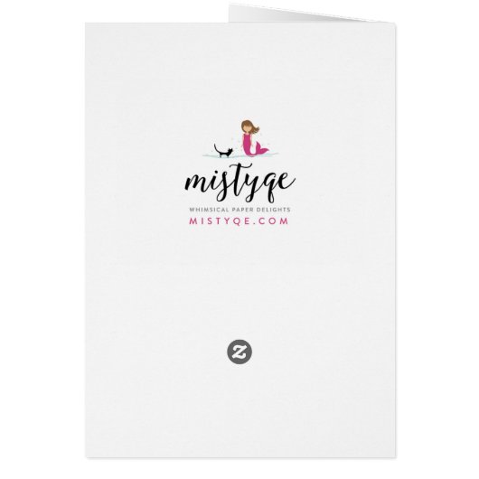 Lässige Handschrift Weihnachtsklappgruß (Back)