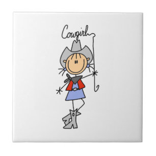 Lasso Cowgirl T-shirts and Gifts Tile