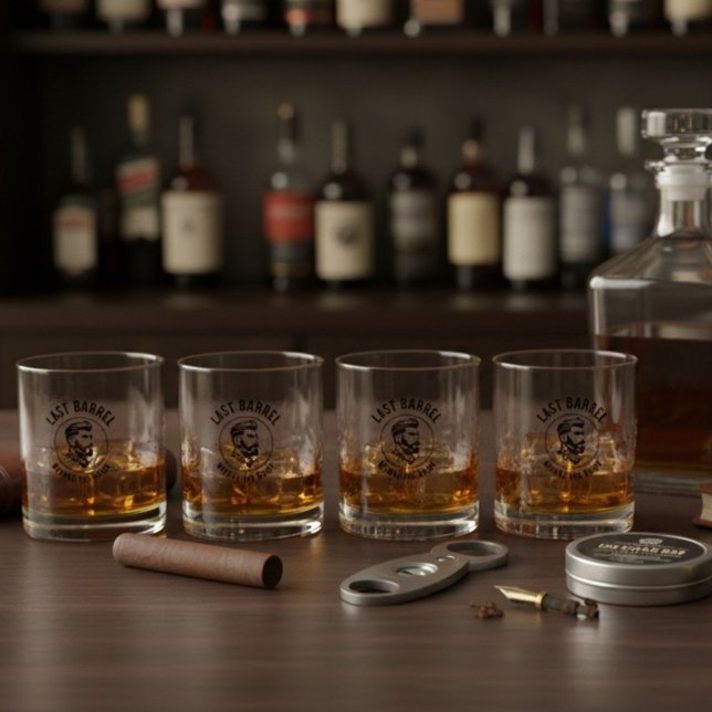 Last Barrel Before the Bride Bachelor Party  Whiskey Glass (Last Barrel Before the Bride Bachelor Party Whiskey Glass)