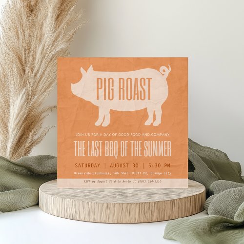 Last BBQ of Summer Pig Roast Party
