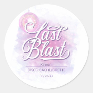 Last Blast Disco Bachelorette ID928 Classic Round Sticker