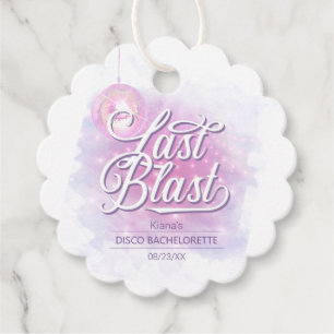 Last Blast Disco Bachelorette ID928 Favor Tags