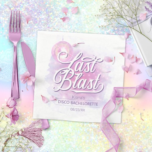 Last Blast Disco Bachelorette ID928 Napkins