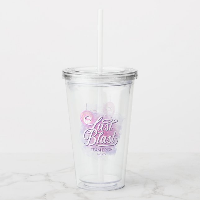 Last Blast Disco Bachelorette Team Bride ID928  Acrylic Tumbler (Front)