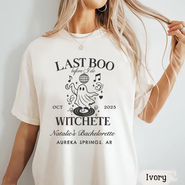 Last Boo Before I Do Bachelorette Halloween Party T-Shirt (Creator Uploaded)