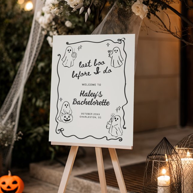 Last Boo Before I do Halloween Bach Welcome Foam Board (Creator Uploaded)