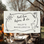 Last Boo Before I Do Quirky Halloween Bachelorette Banner
