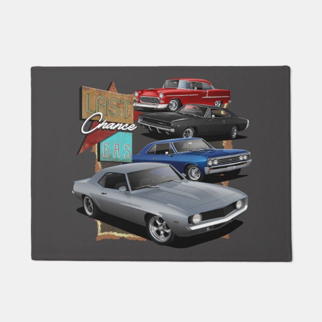 Last Chance Garage Cars Doormat (Front)