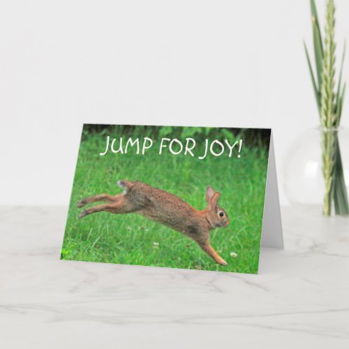 Last Chemo Jump For Joy Card