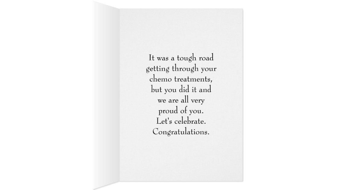 Last Chemo Treatment, Girl Flowers Congratulations Card ...
