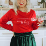 Last Christmas as a Miss Red Script Font Shirt<br><div class="desc">The Last Christmas as a Miss Red Script Font Tee. This shirt is perfect for your engagement photo shoot,  engagement party photos or for any holiday photos

© Gorjo Designs. Made for you via the Zazzle platform.</div>