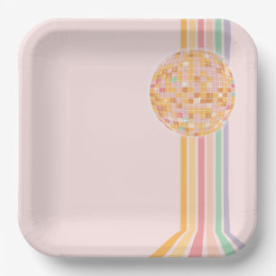 Last Dance Retro Graduation Party Paper Plates
