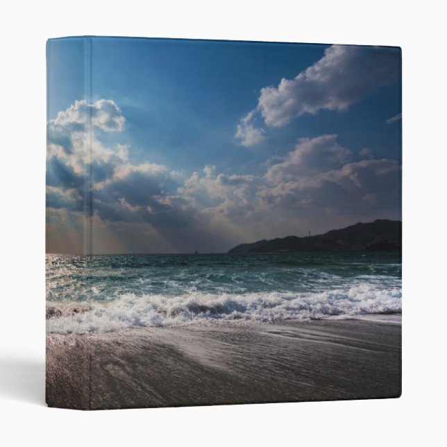 Last Day at the Beach 3 Ring Binder (Front/Spine)