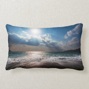 Last Day at the Beach Lumbar Pillow