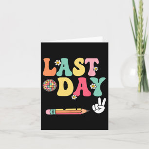 Last Day Autographs 2024-2025 Retro Cute Last Day  Card