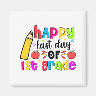 Last Day Of 1st First Grade School Student Graduat Magnet