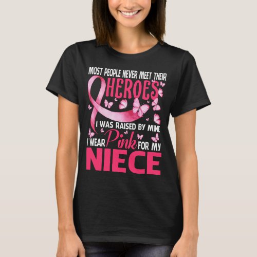 Last Day Of Chemo Breast Cancer Awareness Butterfl T_Shirt