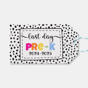 last day of pre-k photo prop sign gift tags