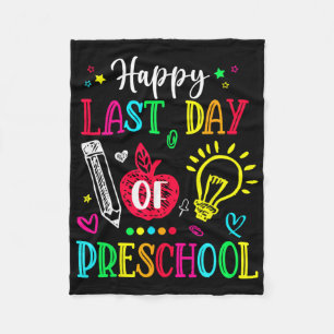 Last Day Of Preschool Hello Summer Graduation Gift Fleece Blanket