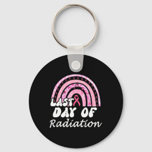 Last Day Of Radiation Breast Cancer Survivor Keychain