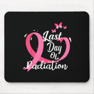 Last Day Of Radiation Treatment Breast Cancer Awar Mouse Pad