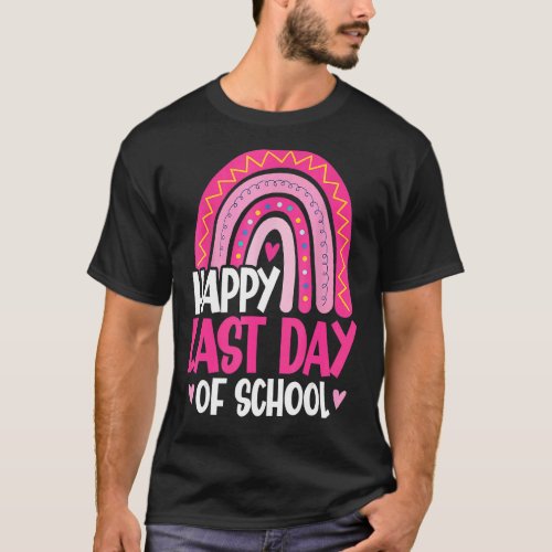 Last Day Of School 2022 Rainbow Teacher School Gir T_Shirt