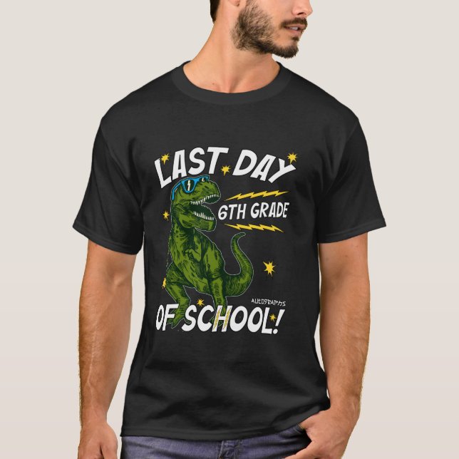 Last Day of School Autograph 6th Grade Graduation  T-Shirt (Front)